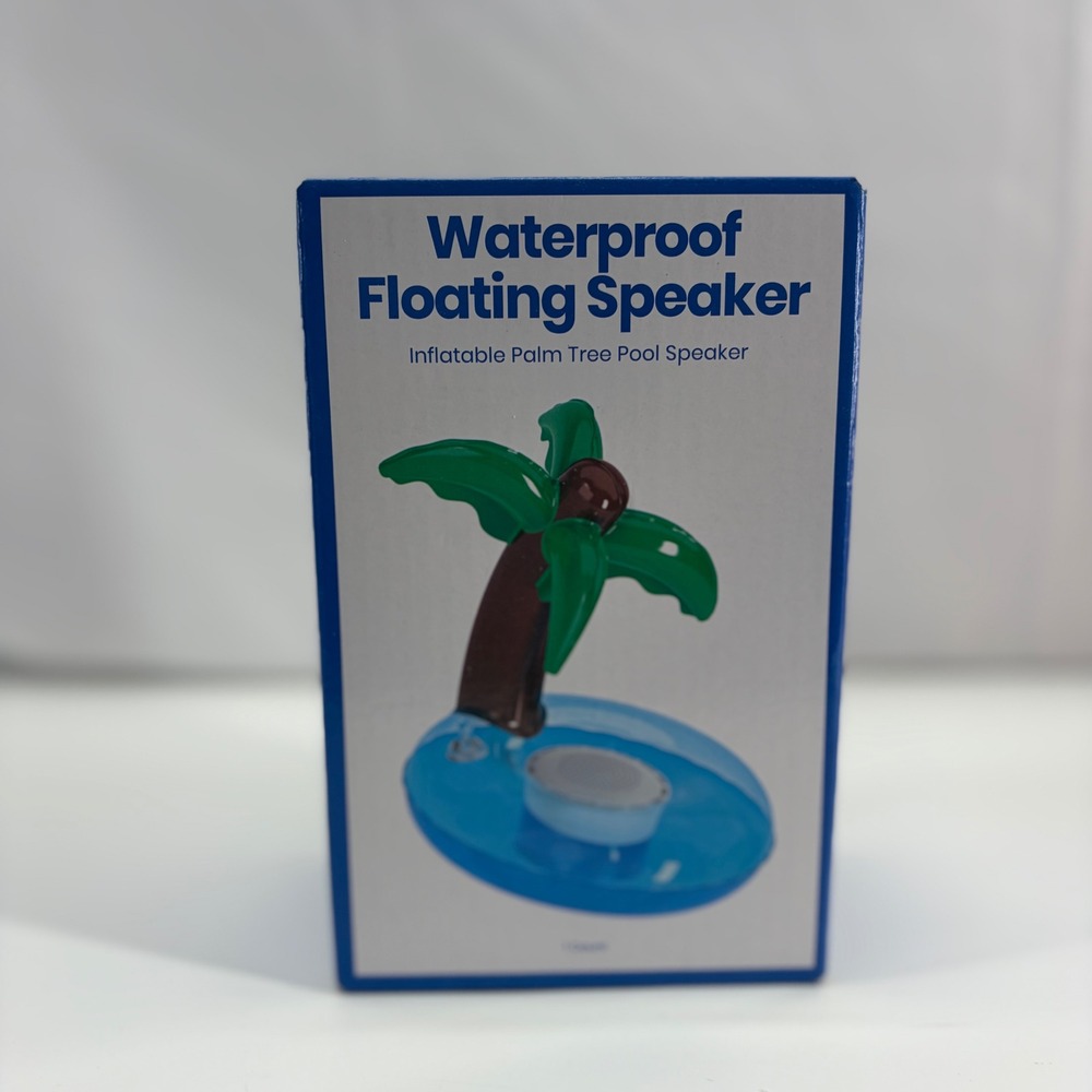 Waterproof Floating Inflatable Palm Tree Pool Speaker IPX7 Bluetooth 3W Output